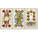 [playing cards, skat, ASS]. A complete deck of 32 skat cards from the Vereinigte Altenburger und Stralsunder Spielkarten-Fab...