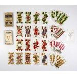 [playing cards, skat, Piatnik]. A complete deck of 32 skat cards from the Viennese company Piatnik & Sohne with views of historical monuments mi...
