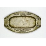[NORBLIN Ludwig]. Metal ashtray with inscriptions: "Sp. akc. Norblin Metal Factories, B-....