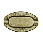 [NORBLIN Ludwig]. Metal ashtray with inscriptions: "Sp. akc. Norblin Metal Factories, B-....