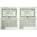 PIASECKI A., Fabryka Czekolady, S.A. w Krakowie. Jedna akcja 100 złotych (2 sztuki).