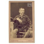 Iwonicz, W. Maliszewski - A man on a chair in a portrait photograph from the 1970s. 70./80....