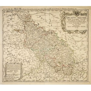 [ŚLĄSK]. Dvcatvs Silesiae Tabula geographica. Map by T. Mayer from 1749.