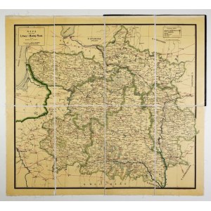 Map of the six provinces of Lithuania and Belarus. Circa 1910