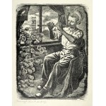 STELLER, Paweł (1895–1974) — A Miner After Work. 1955. Woodcut, ref. no.