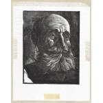 STELLER, Paweł (1895–1974) – Portrait of an Old Man. Unsigned woodcut.