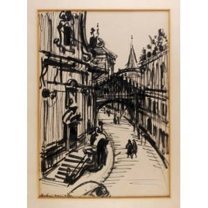 WASILEWSKI, Antoni (1905–1975) — Pijarska Street. Ref. no.: ink drawing.