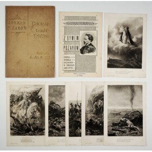 STYKA, Jan - *With the Smoke of Fires*. Kornel Ujejski’s *Choral* in Pictures ... [no place] [after 1893]. 8, pp. [3], 6 plates....