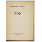 KĄCZKOWSKI, C. J. – Gon. Warsaw, 1933. With a dedication from the author to E. Gałuszkowa
