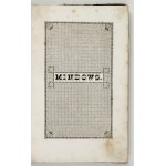 KRASZEWSKI J. I. – Anafielas. Druhá píseň: Mindows. Vilnius 1843.