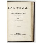 KRASZEWSKI J. I. – Ciepła wdówka [i] Panie kochanku. 1866, 1867. Wyd. I
