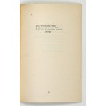 WOJACZEK, Rafał - The One Who Wasn't There. Wrocław, 1977. Ossolineum. 16d, p. 52, [1]. paperback.