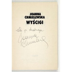 Joanna CHMIELEWSKA – Racing. 1992. Dedication by the author