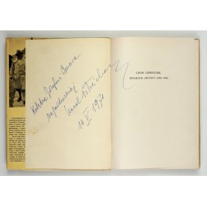 ESTREICHER, K. – L. Chwistek. The Artist’s Biography. 1971. Dedication by the author