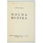 HERTZ, P. – Night Music. 1935. Dedication by the author to E. Kozikowski