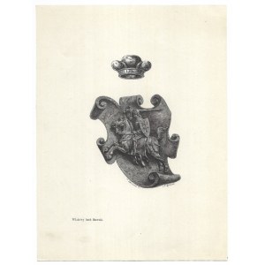 [COAT OF ARMS]. The official coat of arms of Lithuania. Woodcut from 1856.