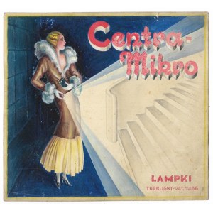 [CENTRA, Poznań]. Centra-Mikro. Lamps. Design—gouache