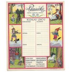 [Adam PIASECKI, Kraków]. A. Piasecki S.A. Chocolate Factory, Kraków. Class schedule.
