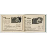 [SCHARF, Jakub, Katowice]. Cameras and Photography Supplies. Catalog. 1938.