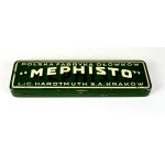 [HARDTMUTH L. i. C., Polish Pencil Factory, Lechistan S.A.]. Empty metal box for Mephisto pencils.