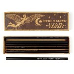[MAJEWSKI Stanisław, Pencil Factory Joint-Stock Company, Pruszków]. Cardboard box for Ikar carbon pencils.