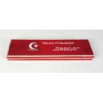 [MAJEWSKI Stanisław, Tow. Akc. Fabryk Ołówków, Pruszków]. Box for Omnium red carbon pencils with 7 remaining...