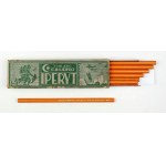 [MAJEWSKI Stanisław, Pencil Factory Joint-Stock Company, Pruszków]. A box containing 8 “Iperyt” copying pencils.