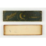 [MAJEWSKI Stanisław, Perkun Pencil Factory, Inc., Pruszków]. Empty cardboard box for Perkun pencils.