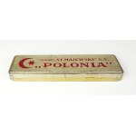 [MAJEWSKI Stanisław, Tow. Akc. Fabryk Ołówków, Pruszków]. Puste metalowe pudełko do ołówków Polonia.