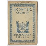 DOWÓD osobisty dla obywatela Rzeczypospolitej Polskiej wystawiony Stanisławie Fijałkównie z Krakowa dn....