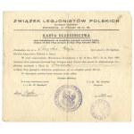 Participation CARD for the 11th National Congress of Polish Legionnaires in Gdynia, issued to Maria Krzyska, entitling her to free...