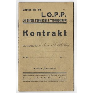 A rental contract for an apartment in Poznań from 1934.