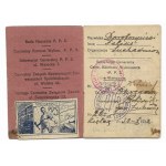 Party membership card of the Polish Socialist Party issued to Feliks Dorobczyński of Suchedniów on ...