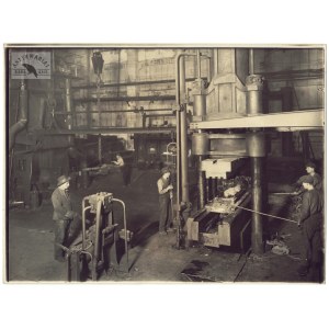 M. Steckel – kuźnia w Hucie Bismarcka w Chorzowie na fotografii z nie przed 1928.