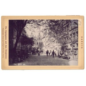 Gdańsk, R. Th. Kuhn – ulica Piwna i Arsenał na fototypii wydanej w 1894.