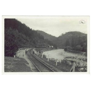 J. Dańda – Dolina Prutu, przystanek Diłok na fotografii z 1. poł. XX w.