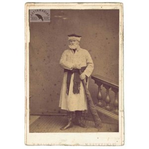 Kraków, W. Maliszewski, M. Rzymkowski – an elderly man with a gray beard in a rare photograph from around...