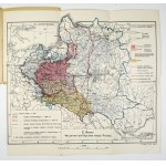 [POLAND]. A military and political map of Poland. Color lithograph, size 30.1 x 32.5 cm.