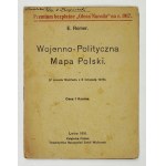 [POLAND]. A military and political map of Poland. Color lithograph, size 30.1 x 32.5 cm.
