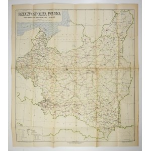 [POLAND]. Republic of Poland. Administrative division as of September 1, 1929. Color map, form 91,...