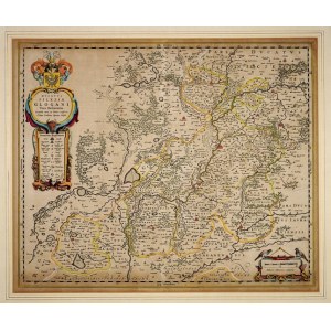 [ŚLĄSK]. Ducatus Silesiae Glogani. Mapa Głogowskiego J. Scultetusa z 1640.