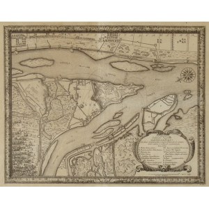 Plan of Gdańsk. Copperplate engraving from 1696