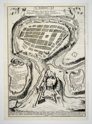 Kamieniec Podolski - miedzioryt z 1692