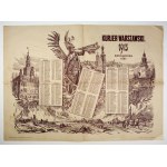 [Wall CALENDAR]. Kurjer Warszawski, 1915. Founded in 1821.
