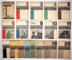 MIESIĘCZNIK Literacki. 1929-1931. Komplet wydawniczy.