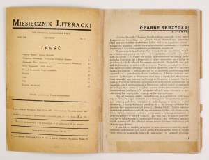 MIESIĘCZNIK Literacki. 1929-1931. Komplet wydawniczy.