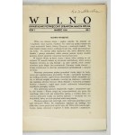 VILNIUS. Quarterly. No. 1–2. 1939. Complete set.