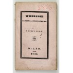 Portraits and Scholarly Discussions. New Series, Vol. 10: 1836.