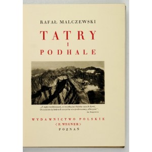 MALCZEWSKI R. – Tatry i Podhale. 1935. Cuda Polski