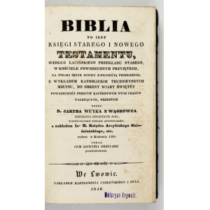 The Bible. Lviv, 1840—from Genesis to the Book of Esther.
